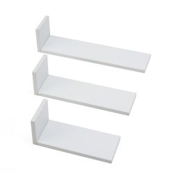 Tutti Bambini Rio Set Of Three L Shaped Wall Shelves White