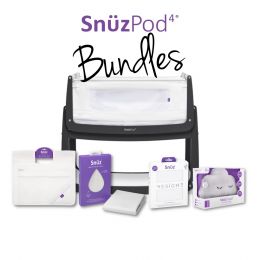 SnuzPod4 Bedside Crib Bundle Slate