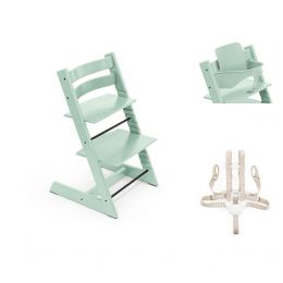 Stokke® Tripp Trapp® Chair, Baby Set™ & Harness Soft Mint