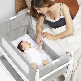 SnuzPod4 Bedside Crib Starter Bundle Dusk Grey
