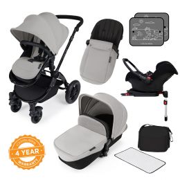 Ickle Bubba Stomp V3 All in One with Isofix Base Silver