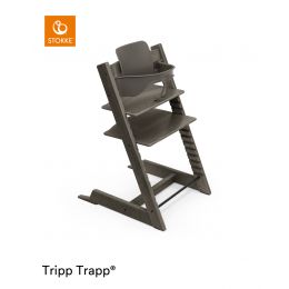 Stokke® Tripp Trapp® Chair Hazy Grey + Free Baby Set