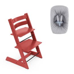 Stokke® Tripp Trapp® Chair Warm Red & Newborn Set