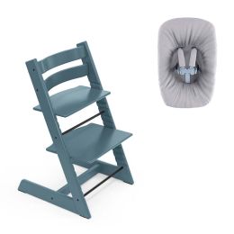 Stokke® Tripp Trapp® Chair Fjord Blue & Newborn Set