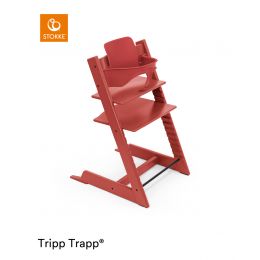 Stokke® Tripp Trapp® Chair Warm Red + Free Baby Set