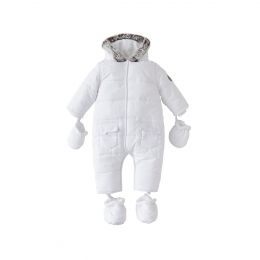 Silver Cross Quilted Pramsuit White