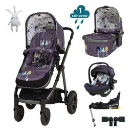 Cosatto Wow 2 Car Seat and i-Size Base Bundle Wilderness