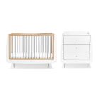 SnuzKot Skandi 2 Piece Nursery Furniture Set Grey