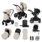 Ickle Bubba Stomp Luxe 12 Piece Nimbus 180° Travel System Bundle Stone