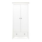 CuddleCo Clara Wardrobe White/Ash