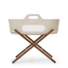 SnuzBaskit Barley Moses Basket & Walnut Stand