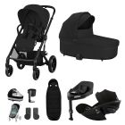 Cybex Balios S Lux 10 Piece Bundle With Cloud G Car Seat & Base Moon Black