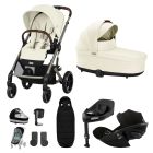 Cybex Balios S Lux 10 Piece Bundle With Cloud G Car Seat & Base Seashell Beige