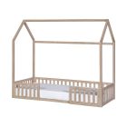 Tutti Bambini Casa Grande Montessori Toddler Floor Bed House Harvest Oak