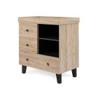 Tutti Bambini Como Chest Changer Distressed Oak/Slate Grey