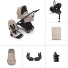 Bugaboo Dragonfly Maxi Cosi Pebble 360 Pro2 & Base Ultimate Bundle Desert Taupe