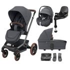 Maxi Cosi Fame Travel System With Pebble 360 Pro2 Car Seat Twillic Graphite