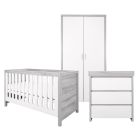 Tutti Bambini Modena 3 Piece Room Set Grey Ash/White