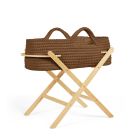 Ickle Bubba Nova Mocha Moses Basket & Pine Stand