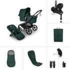 Bugaboo Fox 5 Renew Complete Fern Green Maxi Cosi Pebble 360 Pro2 & Base Ultimate Bundle
