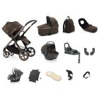 BabyStyle Oyster 4 Ultimate Bundle With Capsule 360 Car Seat & Base Chocolate Velvet