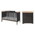 Tutti Bambini Rio 2 Piece Room Set Slate/Oak