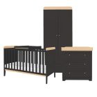 Tutti Bambini Rio 3 Piece Room Set Slate/Oak