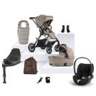 Silver Cross Reef 2 Special Edition Cybex Cloud T Travel System Bundle Frappe