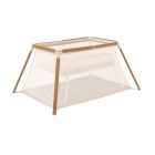 Tutti Bambini Cozee Go 3 In 1 Bassinet, Travel Cot & Playpen Scandinavian Walnut/Ecru