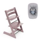 Stokke Tripp Trapp Chair Heather Mauve & Newborn Set