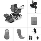Bugaboo Fox 5 Renew Complete Moon Grey Maxi Cosi Pebble 360 Pro2 & Base Ultimate Bundle